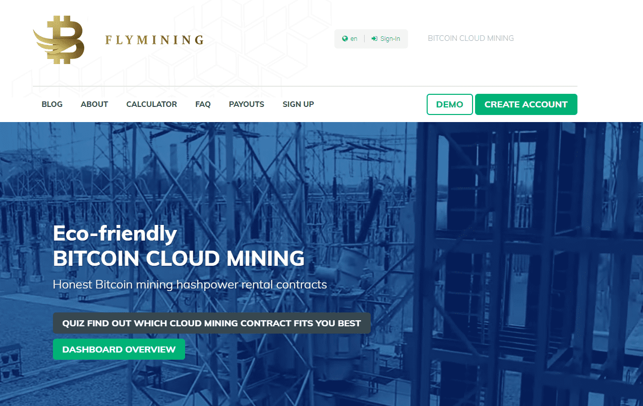 Flymining`s website