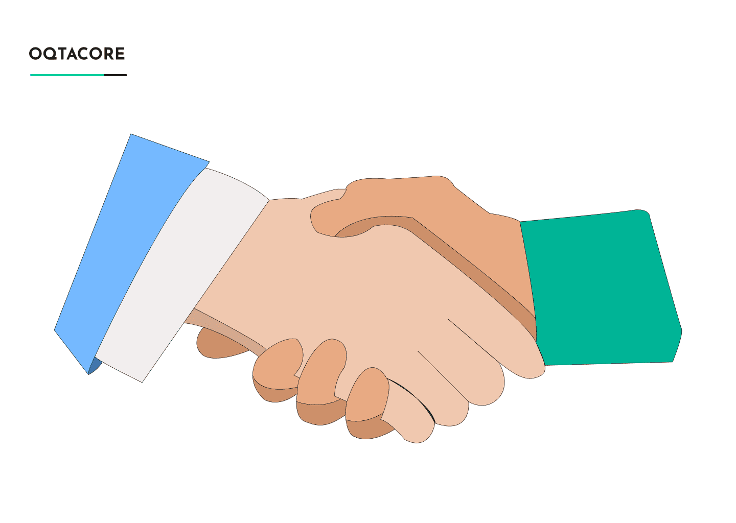 Shaking hands